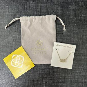 Kendra Scott Elisa White Drusy Necklace - New Dust Bag Included